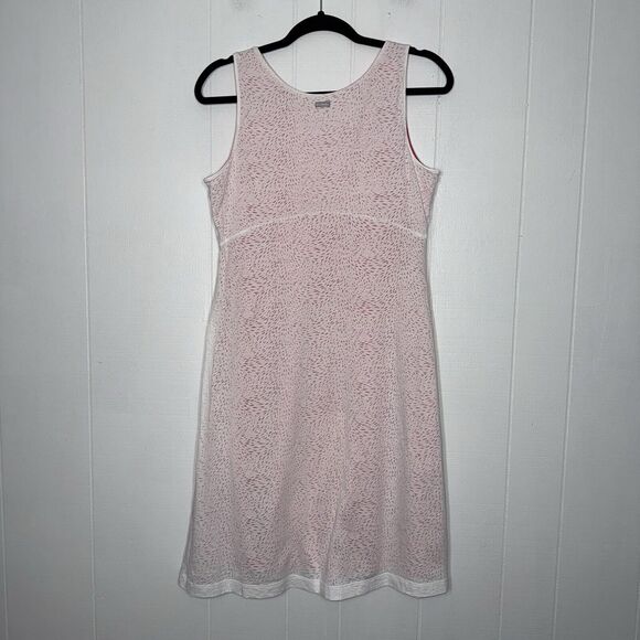 Columbia Women’s See Through You Burnout Dress White Pink Size Medium - Picture 2 of 5